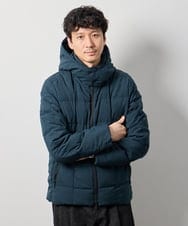 KHJAG03219 a.v.v MEN(アー・ヴェ・ヴェ) 【ダウン混率90%】デタッチャブルフードストレッチダウンブルゾン【軽量/撥水】 ダークグレー