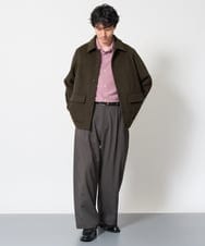 KHJAG04189 a.v.v MEN(アー・ヴェ・ヴェ) ワイドシルエットカバーオール ブラウン