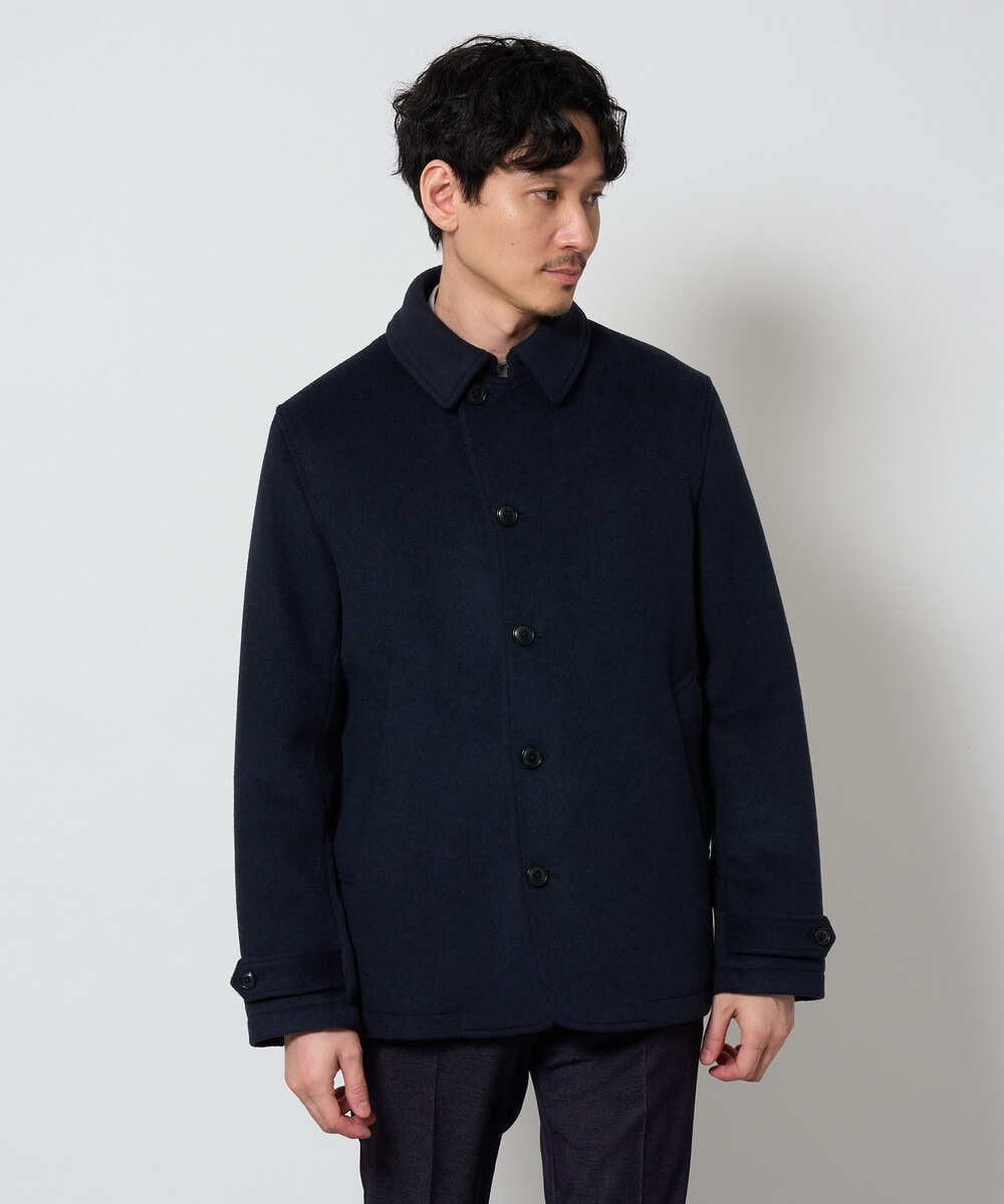 KHJAG09209 a.v.v MEN(アー・ヴェ・ヴェ) ライトビーバーショートジャケット ネイビー