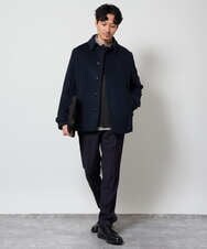KHJAG09209 a.v.v MEN(アー・ヴェ・ヴェ) ライトビーバーショートジャケット ネイビー