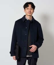 KHJAG09209 a.v.v MEN(アー・ヴェ・ヴェ) ライトビーバーショートジャケット ネイビー