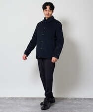 KHJAG09209 a.v.v MEN(アー・ヴェ・ヴェ) ライトビーバーショートジャケット ネイビー