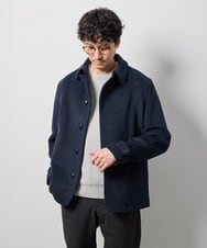 KHJAG09219 a.v.v MEN(アー・ヴェ・ヴェ) ライトビーバーショートジャケット ネイビー