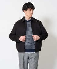 KHJAG15189 a.v.v MEN(アー・ヴェ・ヴェ) ワイドシルエットショートブルゾン ブラック