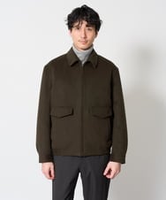 KHJAG15189 a.v.v MEN(アー・ヴェ・ヴェ) ワイドシルエットショートブルゾン ブラック