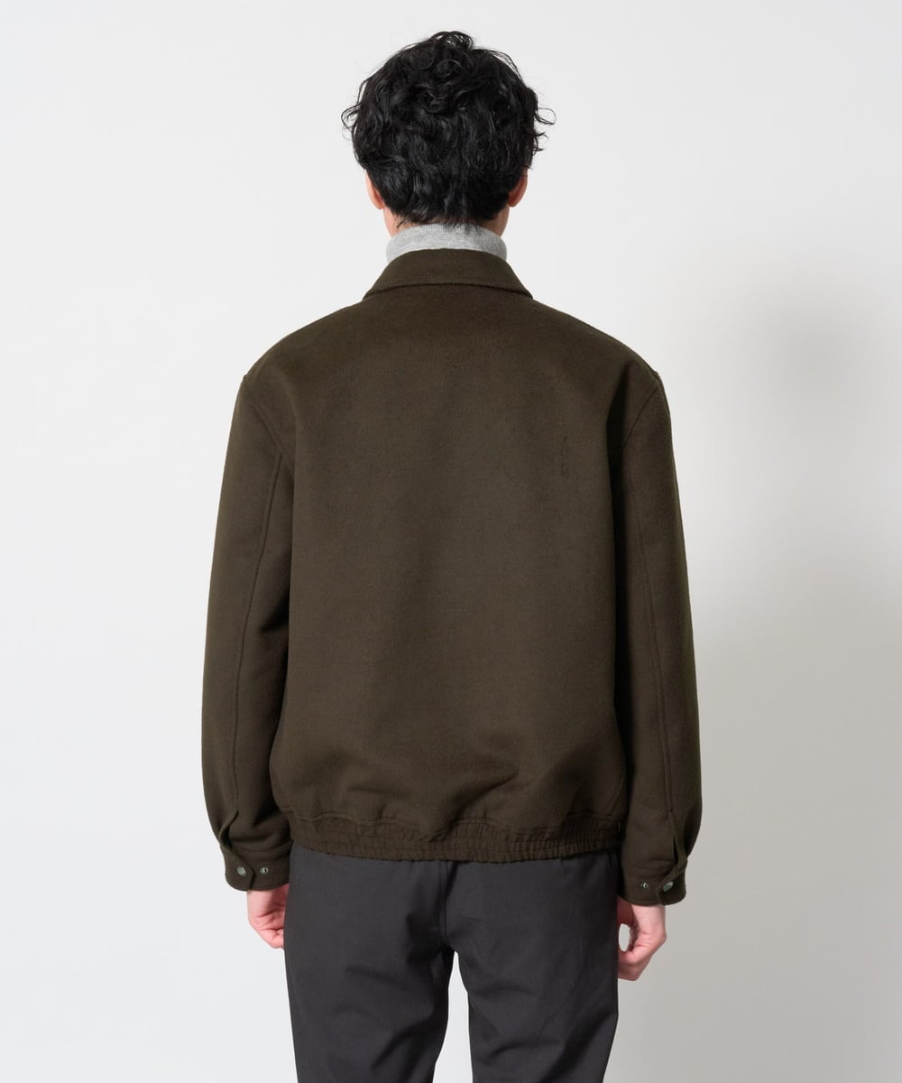 KHJAG15189 a.v.v MEN(アー・ヴェ・ヴェ) ワイドシルエットショートブルゾン ブラック