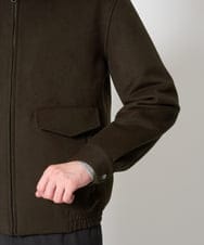 KHJAG15189 a.v.v MEN(アー・ヴェ・ヴェ) ワイドシルエットショートブルゾン ブラック