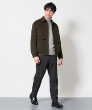 KHJAG15189 a.v.v MEN(アー・ヴェ・ヴェ) ワイドシルエットショートブルゾン ブラック