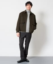 KHJAG15189 a.v.v MEN(アー・ヴェ・ヴェ) ワイドシルエットショートブルゾン ブラック