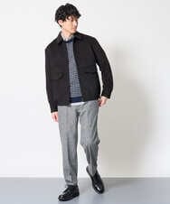 KHJAG15189 a.v.v MEN(アー・ヴェ・ヴェ) ワイドシルエットショートブルゾン ブラック