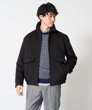 KHJAG15189 a.v.v MEN(アー・ヴェ・ヴェ) ワイドシルエットショートブルゾン ブラック