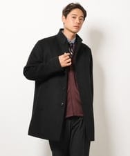 KHJAV01169 a.v.v MEN(アー・ヴェ・ヴェ) 【S-XXL】ウールライトビーバースタンドカラーコート ネイビー