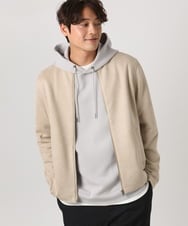 KHJEA03119 a.v.v MEN(アー・ヴェ・ヴェ) 【洗濯機で洗える】フェイクスエードシングルライダース ベージュ