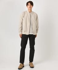 KHJEA06099 a.v.v MEN(アー・ヴェ・ヴェ) 【撥水/洗濯機で洗える】ストレッチリブブルゾン ライトベージュ