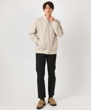 KHJEA06099 a.v.v MEN(アー・ヴェ・ヴェ) 【撥水/洗濯機で洗える】ストレッチリブブルゾン ライトベージュ