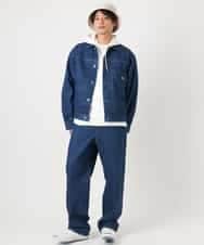 KHJEA10109 a.v.v MEN(アー・ヴェ・ヴェ) 【大人デニム】デニムトラッカージャケット Gジャン(セットアップ可) ブルー
