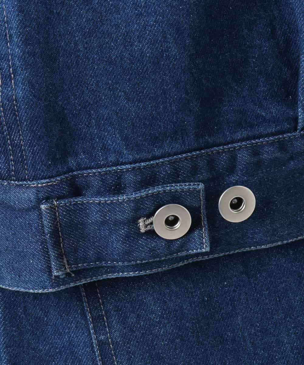 KHJEA10109 a.v.v MEN(アー・ヴェ・ヴェ) 【大人デニム】デニムトラッカージャケット Gジャン(セットアップ可) ブルー