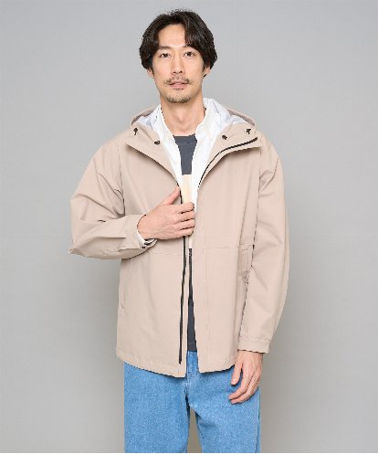 KHJED01109 a.v.v MEN 【撥水・防風・花粉防止・ストレッチ】SORONAラミネートコーティングマウンテンパーカー