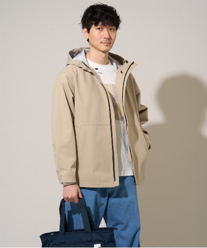 KHJED01109 a.v.v MEN 【撥水・防風・花粉防止・ストレッチ】SORONAラミネートコーティングマウンテンパーカー