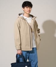 KHJED01109 a.v.v MEN(アー・ヴェ・ヴェ) 【撥水・防風・花粉防止・ストレッチ】SORONAラミネートコーティングマウンテンパーカー ベージュ