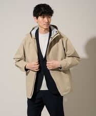 KHJED01109 a.v.v MEN(アー・ヴェ・ヴェ) 【撥水・防風・花粉防止・ストレッチ】SORONAラミネートコーティングマウンテンパーカー ベージュ