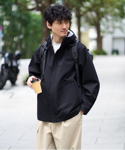 KHJED01109 a.v.v MEN 【撥水・防風・花粉防止・ストレッチ】SORONAラミネートコーティングマウンテンパーカー