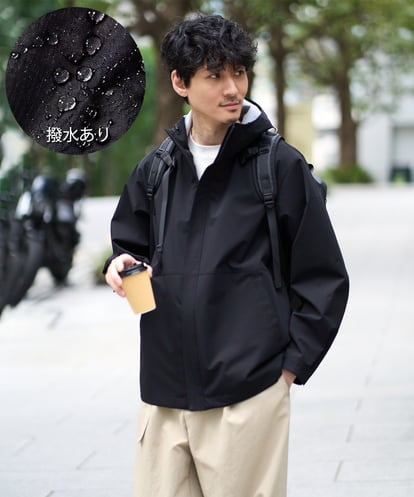 KHJED01109 a.v.v MEN 【撥水・防風・花粉防止・ストレッチ】SORONAラミネートコーティングマウンテンパーカー