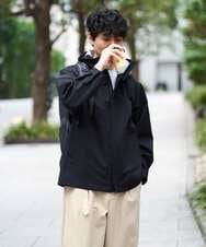 KHJED01109 a.v.v MEN(アー・ヴェ・ヴェ) 【撥水・防風・花粉防止・ストレッチ】SORONAラミネートコーティングマウンテンパーカー ブラック