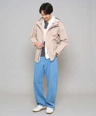 KHJED01109 a.v.v MEN(アー・ヴェ・ヴェ) 【撥水・防風・花粉防止・ストレッチ】SORONAラミネートコーティングマウンテンパーカー ブラック