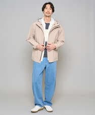 KHJED01109 a.v.v MEN(アー・ヴェ・ヴェ) 【撥水・防風・花粉防止・ストレッチ】SORONAラミネートコーティングマウンテンパーカー ブラック