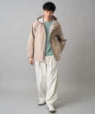 KHJED01109 a.v.v MEN(アー・ヴェ・ヴェ) 【撥水・防風・花粉防止・ストレッチ】SORONAラミネートコーティングマウンテンパーカー ブラック