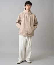 KHJED01109 a.v.v MEN(アー・ヴェ・ヴェ) 【撥水・防風・花粉防止・ストレッチ】SORONAラミネートコーティングマウンテンパーカー ブラック