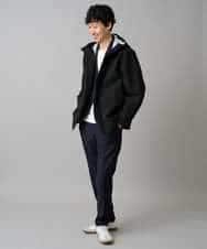 KHJED01109 a.v.v MEN(アー・ヴェ・ヴェ) 【撥水・防風・花粉防止・ストレッチ】SORONAラミネートコーティングマウンテンパーカー ブラック