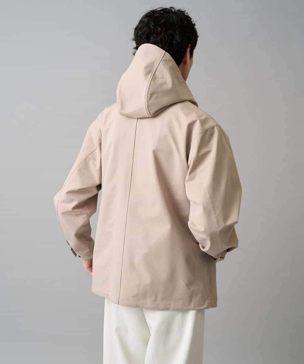 KHJED01109 a.v.v MEN(アー・ヴェ・ヴェ) 【撥水・防風・花粉防止・ストレッチ】SORONAラミネートコーティングマウンテンパーカー ブラック