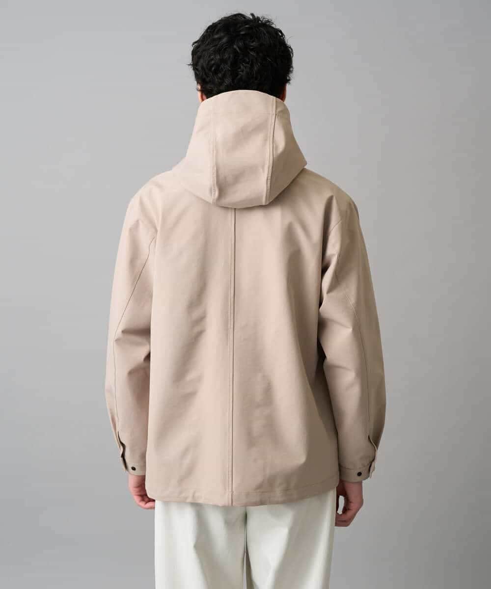 KHJED01109 a.v.v MEN(アー・ヴェ・ヴェ) 【撥水・防風・花粉防止・ストレッチ】SORONAラミネートコーティングマウンテンパーカー ブラック