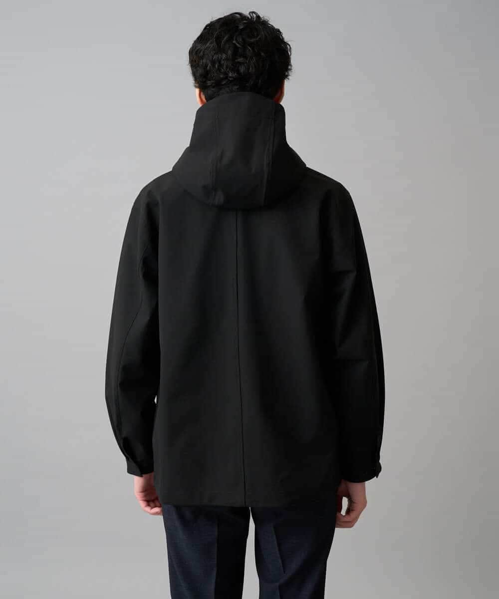 KHJED01109 a.v.v MEN(アー・ヴェ・ヴェ) 【撥水・防風・花粉防止・ストレッチ】SORONAラミネートコーティングマウンテンパーカー ブラック