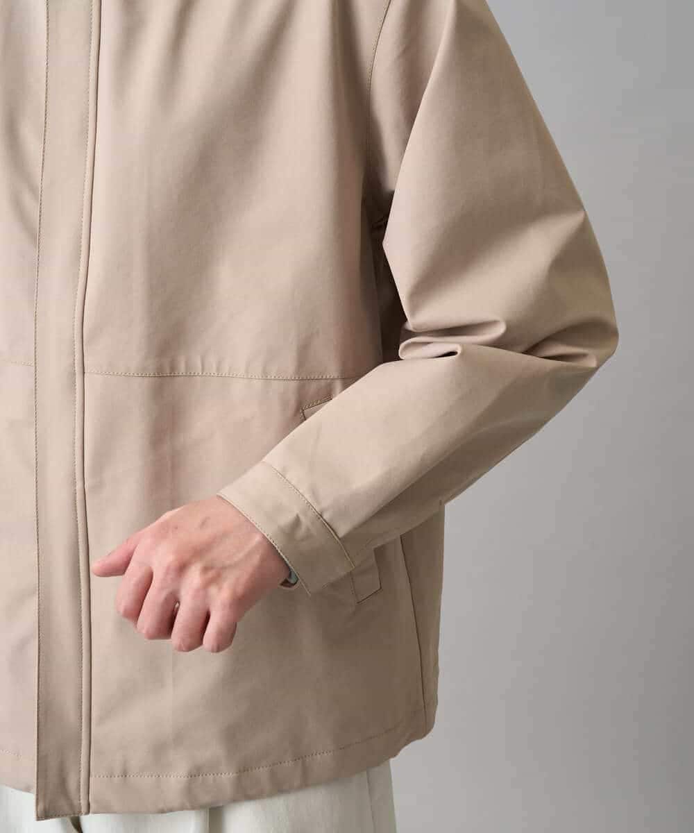 KHJED01109 a.v.v MEN(アー・ヴェ・ヴェ) 【撥水・防風・花粉防止・ストレッチ】SORONAラミネートコーティングマウンテンパーカー ブラック