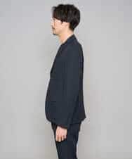 KHJED02129 a.v.v MEN(アー・ヴェ・ヴェ) 【スマート/イージーケア/洗濯機で洗える/毛玉になりにくい/ストレッチ】グレンチェックストレッチスマートジャケット ネイビー