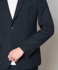 KHJED02129 a.v.v MEN(アー・ヴェ・ヴェ) 【スマート/イージーケア/洗濯機で洗える/毛玉になりにくい/ストレッチ】グレンチェックストレッチスマートジャケット ネイビー