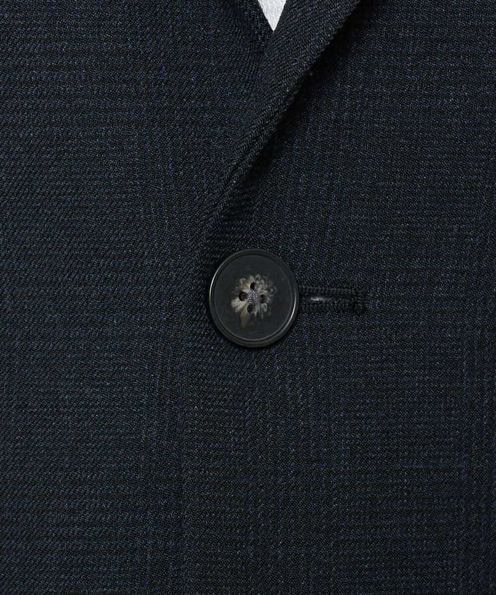 KHJED02129 a.v.v MEN(アー・ヴェ・ヴェ) 【スマート/イージーケア/洗濯機で洗える/毛玉になりにくい/ストレッチ】グレンチェックストレッチスマートジャケット ネイビー