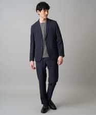 KHJED03129 a.v.v MEN(アー・ヴェ・ヴェ) 【スマート/イージーケア/洗濯機で洗える/毛玉になりにくい/ストレッチ】アムンゼンストレッチスマートジャケット ベージュ