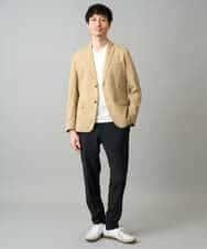 KHJED03129 a.v.v MEN(アー・ヴェ・ヴェ) 【スマート/イージーケア/洗濯機で洗える/毛玉になりにくい/ストレッチ】アムンゼンストレッチスマートジャケット ベージュ