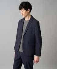 KHJED03129 a.v.v MEN(アー・ヴェ・ヴェ) 【スマート/イージーケア/洗濯機で洗える/毛玉になりにくい/ストレッチ】アムンゼンストレッチスマートジャケット ベージュ