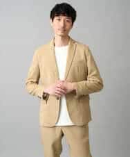 KHJED03129 a.v.v MEN(アー・ヴェ・ヴェ) 【スマート/イージーケア/洗濯機で洗える/毛玉になりにくい/ストレッチ】アムンゼンストレッチスマートジャケット ベージュ