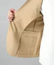 KHJED03129 a.v.v MEN(アー・ヴェ・ヴェ) 【スマート/イージーケア/洗濯機で洗える/毛玉になりにくい/ストレッチ】アムンゼンストレッチスマートジャケット ベージュ