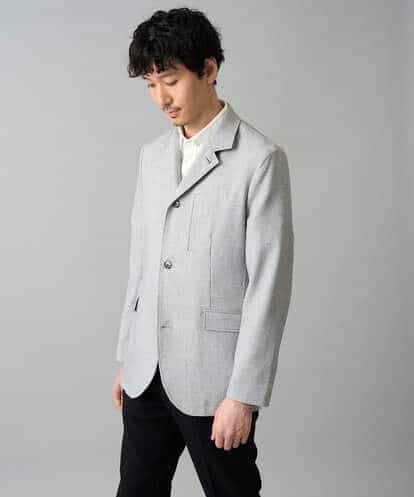 KHJED04139 a.v.v MEN 【スマート/イージーケア/洗濯機で洗える/毛玉になりにくい/ストレッチ】ドライタッチメランジコンバーチブルジャケット