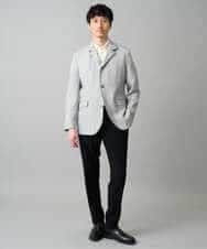 KHJED04139 a.v.v MEN(アー・ヴェ・ヴェ) 【スマート/イージーケア/洗濯機で洗える/毛玉になりにくい/ストレッチ】ドライタッチメランジコンバーチブルジャケット グレー