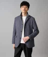 KHJED04139 a.v.v MEN(アー・ヴェ・ヴェ) 【スマート/イージーケア/洗濯機で洗える/毛玉になりにくい/ストレッチ】ドライタッチメランジコンバーチブルジャケット グレー