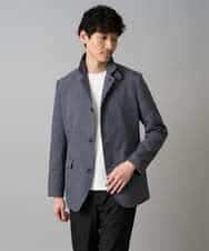 KHJED04139 a.v.v MEN(アー・ヴェ・ヴェ) 【スマート/イージーケア/洗濯機で洗える/毛玉になりにくい/ストレッチ】ドライタッチメランジコンバーチブルジャケット グレー