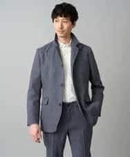 KHJED04139 a.v.v MEN(アー・ヴェ・ヴェ) 【スマート/イージーケア/洗濯機で洗える/毛玉になりにくい/ストレッチ】ドライタッチメランジコンバーチブルジャケット グレー